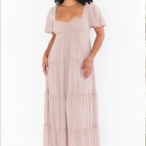 🌸 Show Me Your Mumu Nicole Maxi Dress ~ Blush – Size M (NWT) - Picture 9 of 9